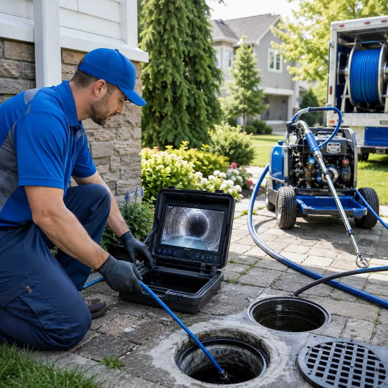 Outdoor drain cleaning professionals serving Newtonville, MA
